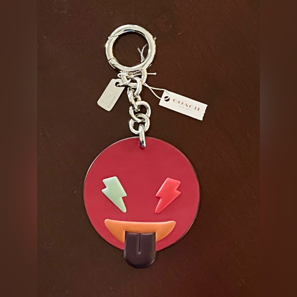 NWT Coach Cheeky Emoji Bag Charm/Key Chain